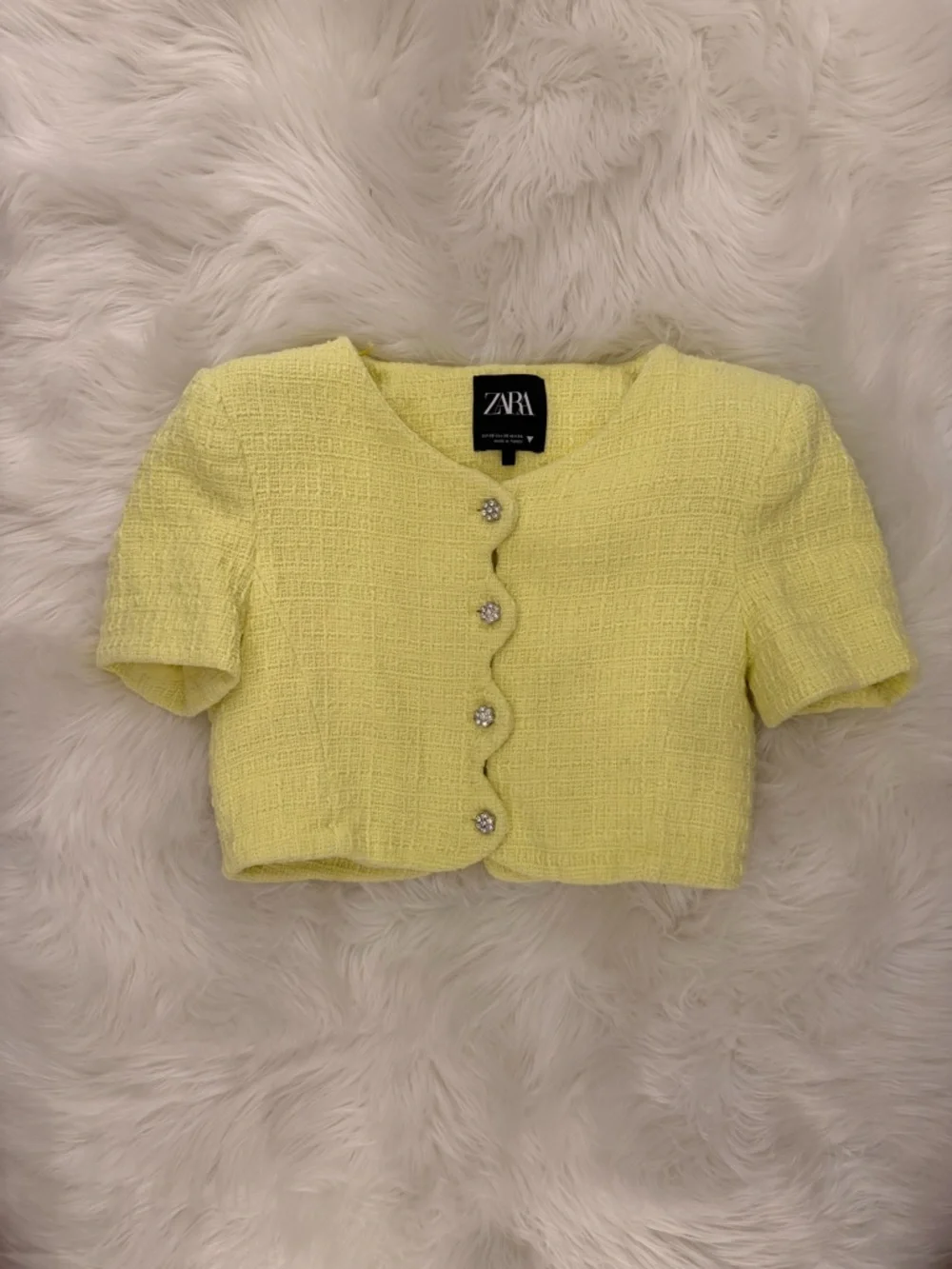 Zara yellow 90s vibe top - Picture 1 of 4